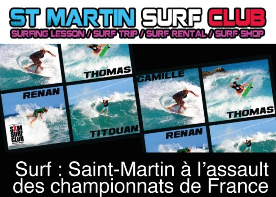 Saint-Martin. Liste officielle des surfeurs sélectionnés pour les championnat de France Espoir 2014