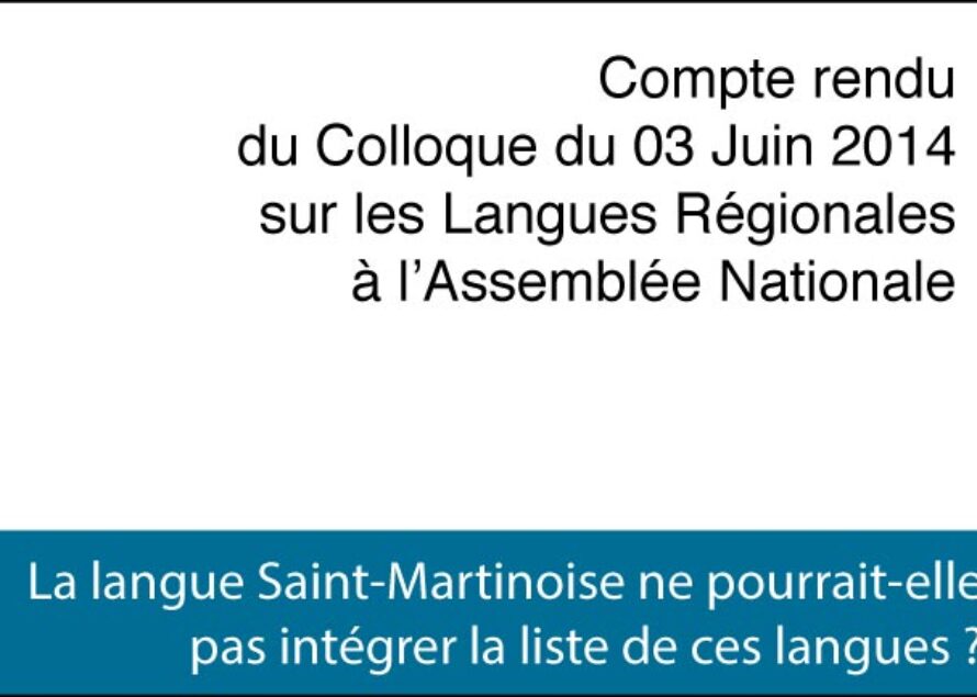 Colloque “Langues Régionales” à l’Assemblée Nationale – Compte rendu de la FELCO