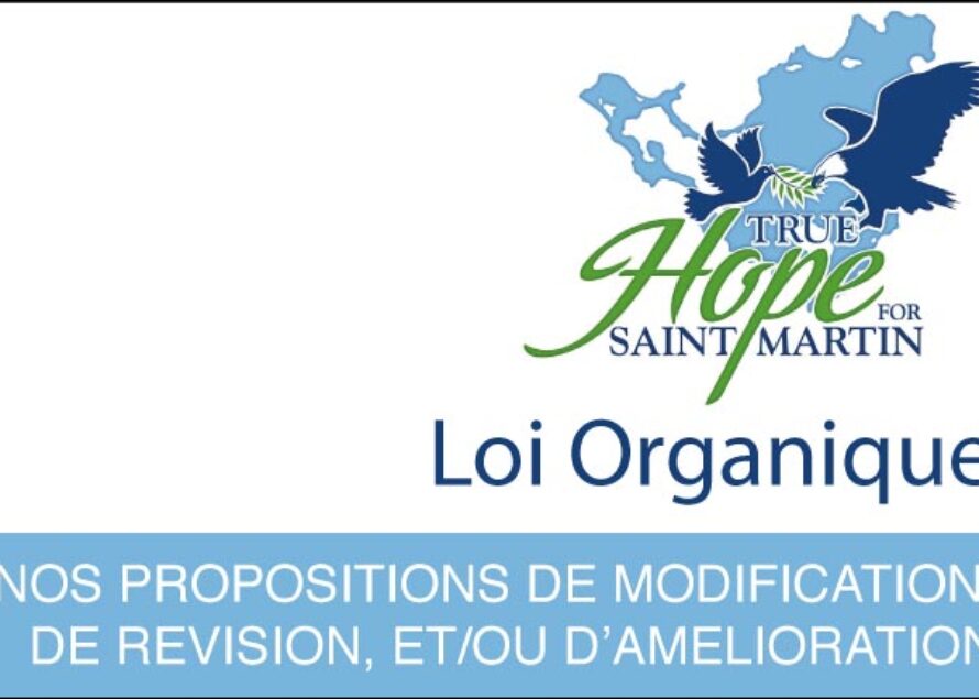 Saint-Martin. L’association True Hope For St Martin remet 15 pages de travaux sur la Loi Organique à la Présidente Aline Hanson
