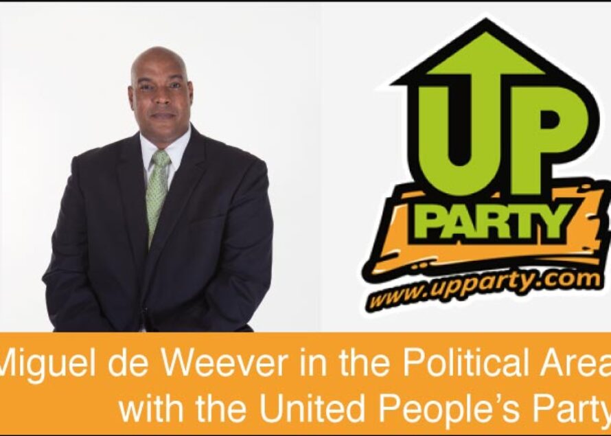 Sint Maarten. Mr. Miguel de Weever in the Political Area with the United People’s Party