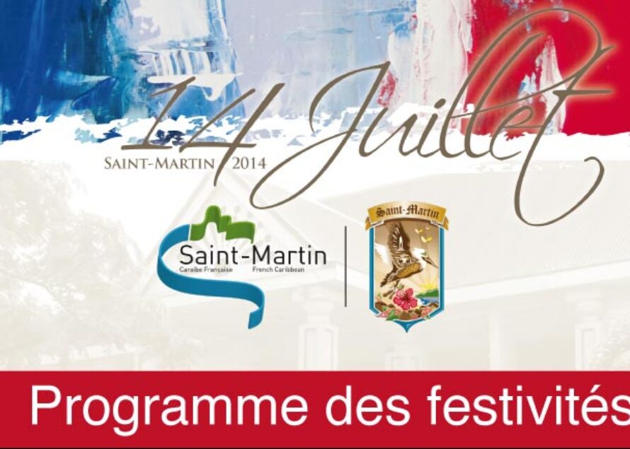 Communiqué de la Collectivité de Saint-Martin : Le programme du 14 Juillet
