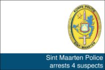 Sint Maarten. Police arrests 4 suspects