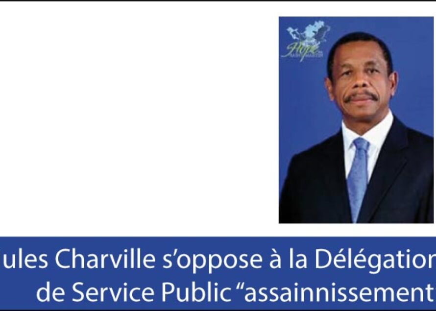 Saint-Martin. Intervention de Jules Charville au Conseil Territorial du 11 Juillet sur la problématique DSP Assainissement