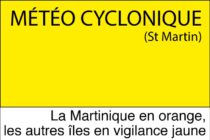 Météo Cyclonique. Vigilance ORANGE pour la Martinique, JAUNE pour la Guadeloupe et les îles du Nord
