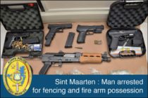 Sint Maarten. Man arrested for fencing and fire arm possession