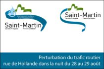 Saint-Martin. Perturbation du trafic routier rue de Hollande dans la nuit du 28 au 29 août
