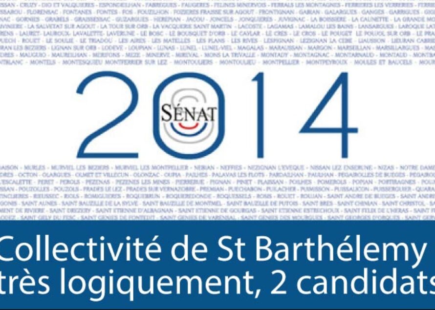 Sénatoriales 2014 – Saint-Barth où l’âge de raison après l’évolution statutaire : deux candidats
