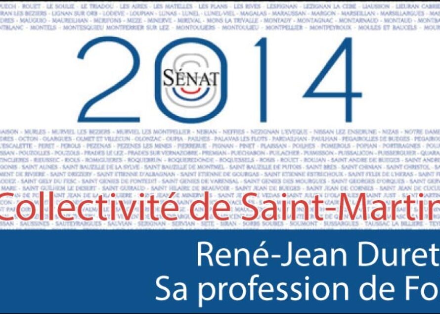 Sénatoriales 2014 – La Profession de Foi de René-Jean Duret