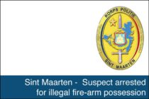 Sint Maarten – Suspect arrested for illegal fire-arm possession