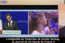 L’interview sur France 2 . Nicolas Sarkozy :  ” Je n’ai pas le choix “