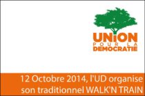 12 Octobre 2014, l’UD organise son traditionnel WALK’N TRAIN