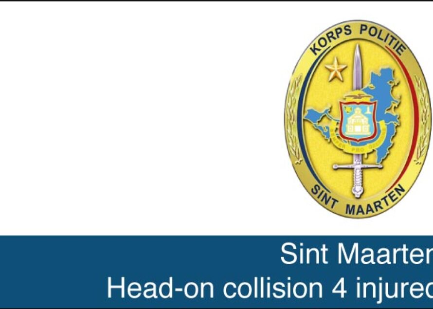 Sint Maarten – Head-on collision 4 injured