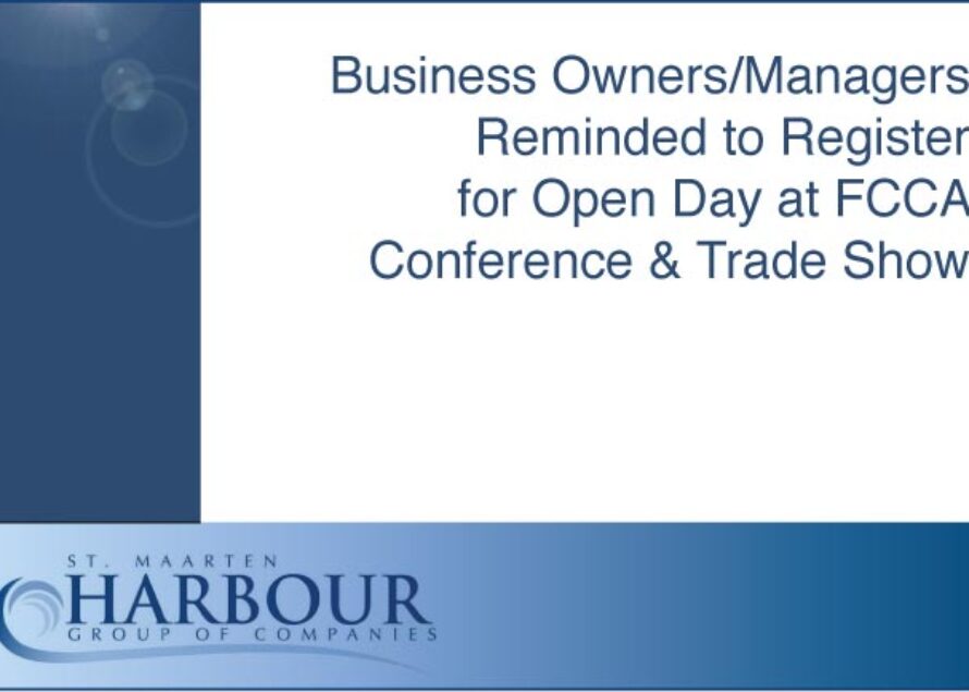 Business Owners/Managers Reminded to Register for Open Day at FCCA Conference & Trade Show