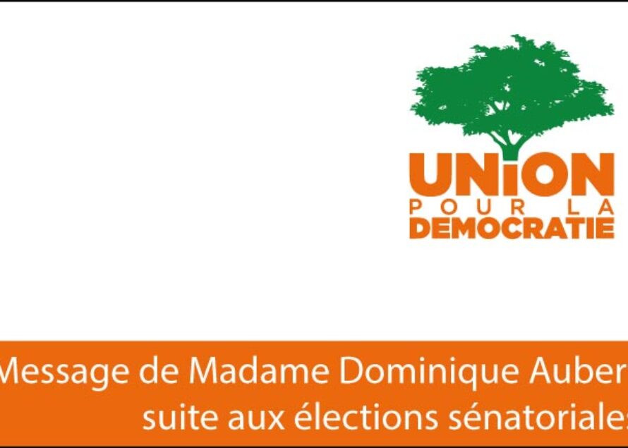 Sénatoriales 2014 – Message de félicitations de Madame Dominique Aubert au sénateur Guillaume Arnell