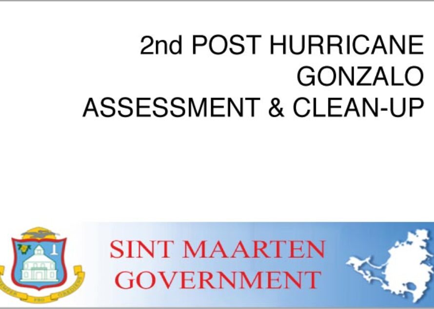 Sint Maarten – 2nd POST HURRICANE GONZALO ASSESSMENT & CLEAN-UP