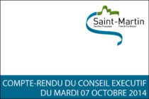 Saint-Martin – Compte-rendu du conseil executif du mardi 07 octobre 2014