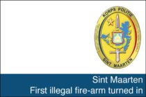 Sint-Maarten – First illegal fire-arm turned in