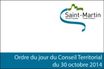 Saint-Martin • Ordre du jour du Conseil Territorial du 30 octobre 2014