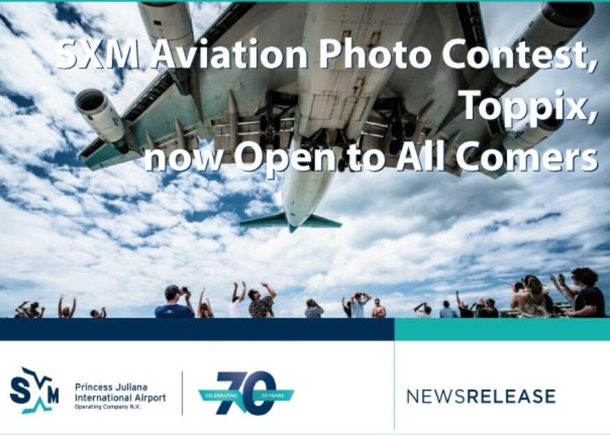 SXM Aviation Photo Contest, Toppix, now Open to All Comers
