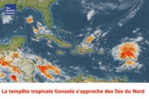 La tempête tropicale Gonzalo s’approche des îles du Nord et se renforce en ouragan