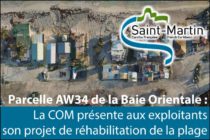 Parcelle AW34 de la Baie Orientale : La COM présente aux exploitants son projet de réhabilitation de la plage