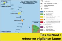 Météo Cyclonique – Les îles du Nord repassent en vigilance JAUNE