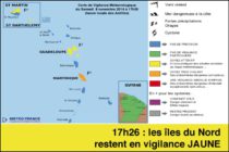 Météo Cyclonique – Samedi 08 novembre 2014 à 17h24, les îles du Nord restent en vigilance JAUNE