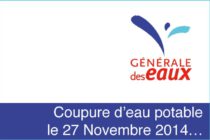 Saint-Martin – Coupure d’eau potable planifiée pour le 27 novembre 2014