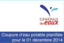 Saint-Martin – Coupure d’eau potable planifiée pour le 01 décembre 2014