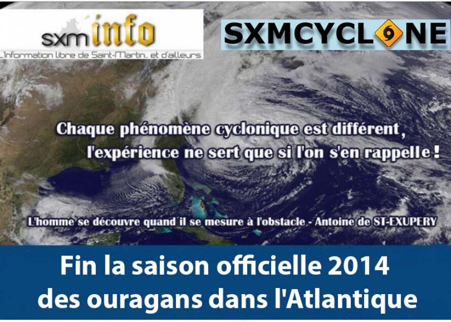 Fin de la saison officielle 2014 des ouragans dans l’Atlantique