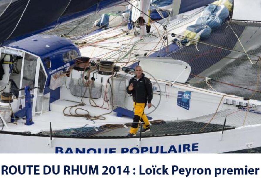 Loïck Peyron (Maxi Solo Banque Populaire VII) premier en Guadeloupe