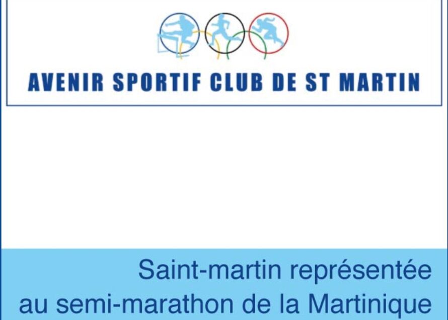 Saint-martin représentée au semi-marathon de la Martinique