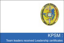 Sint Maarten : Team leaders KPSM graduated from ‘Leadership course’