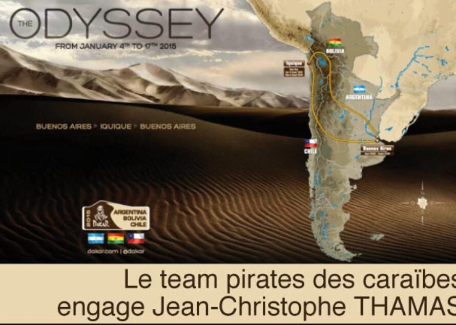 Dakar 2015 – Le Team Pirates des Caraïbes engage Jean-Christophe THAMAS