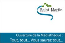 Saint-Martin : La Médiathèque est ouverte et opérationnelle