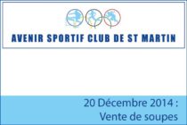 Saint-Martin :  Vente de soupes de l’Avenir Sportif Club