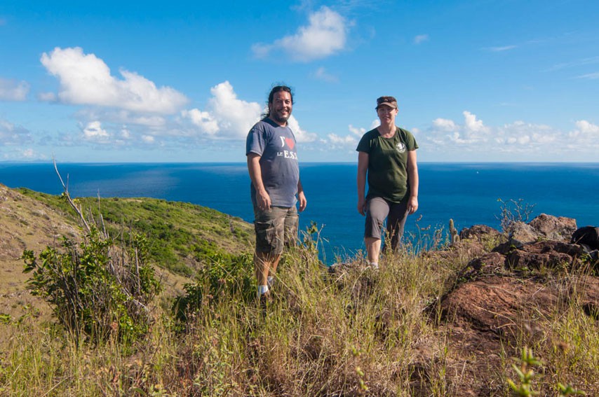 Authors Hannah Madden and Mark Yokoyama in the field. Photo by Mark Yokoyama.