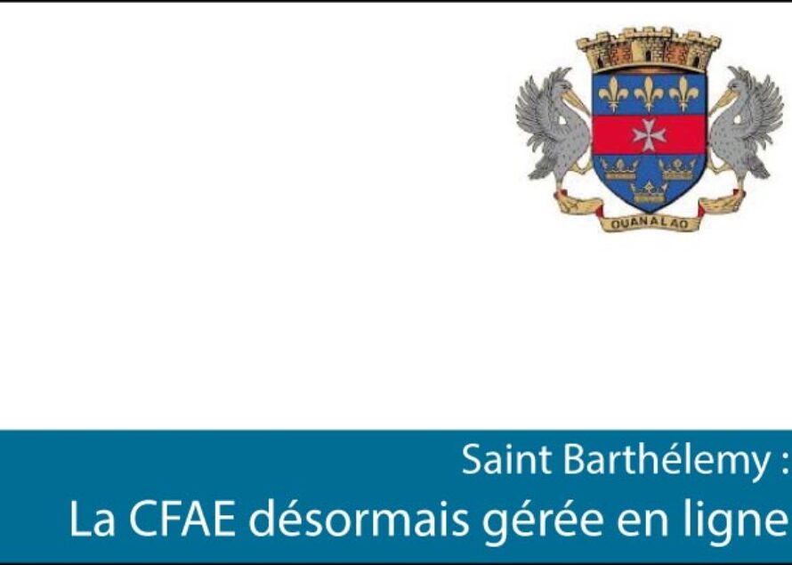 Saint Barthélemy : Paiement de la CFAE en ligne