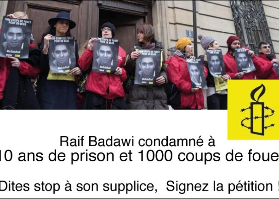 Arabie Saoudite : la flagellation de Raif Badawi devrait reprendre vendredi 16 janvier