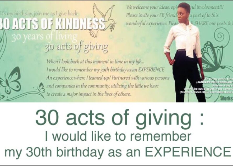 Event – 30 Acts of giving