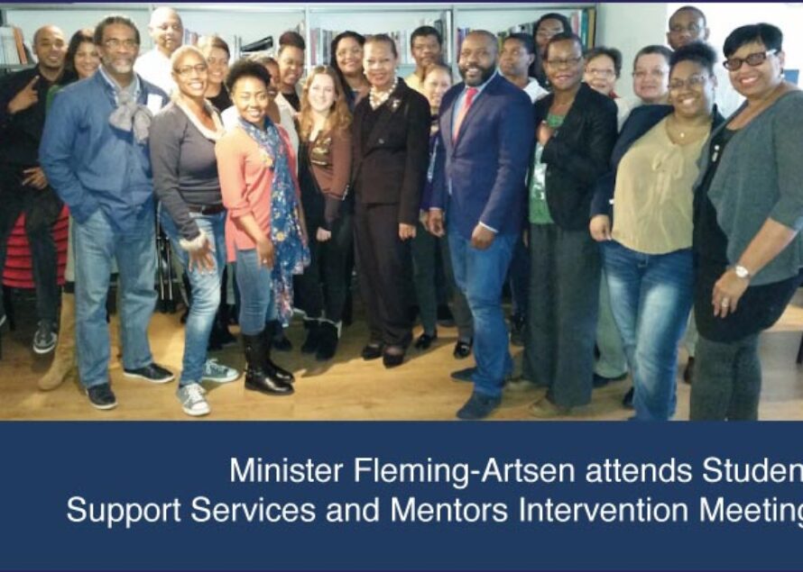 Sint Maarten : Minister Fleming-Artsen attends Student Support Services and Mentors Intervention Meeting
