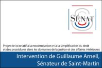Sénat : Guillaume Arnell plaide pour une justice renforcée à Saint-Martin