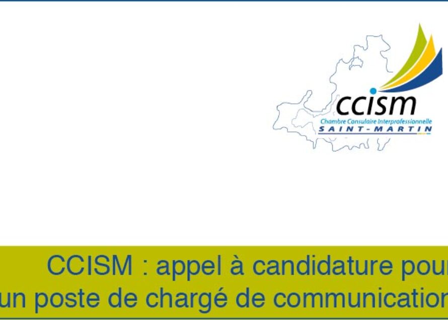 CCISM : appel à candidature pour un poste de chargé de communication