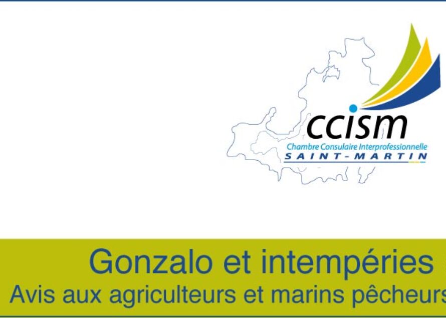 Gonzalo et intempéries : Avis aux agriculteurs et marins pêcheurs de Saint-Martin
