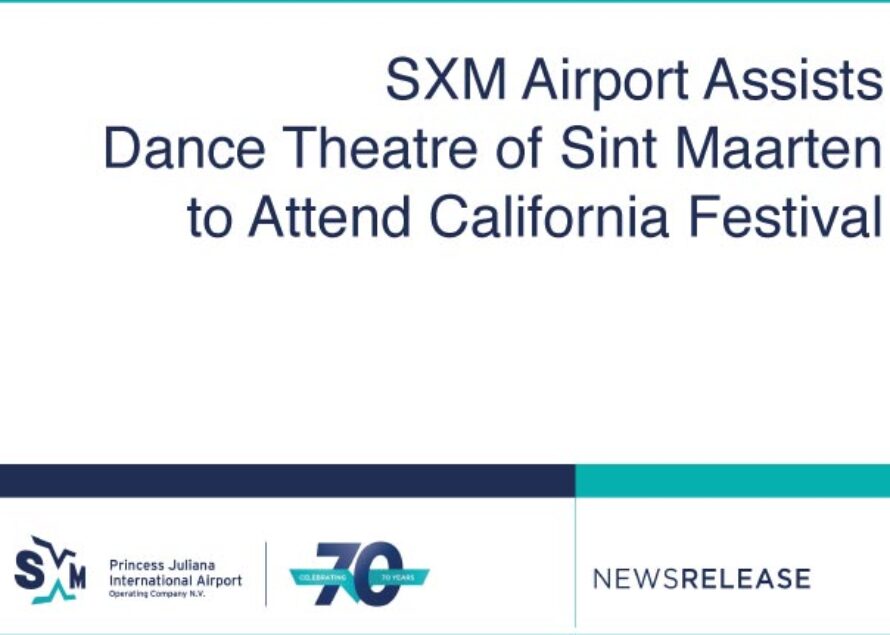 SXM Airport Assists Dance Theatre of Sint Maarten to Attend California Festival