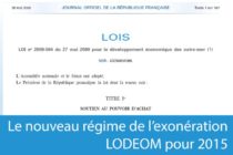 Saint-Martin – Le nouveau régime de l’exonération LODEOM pour 2015