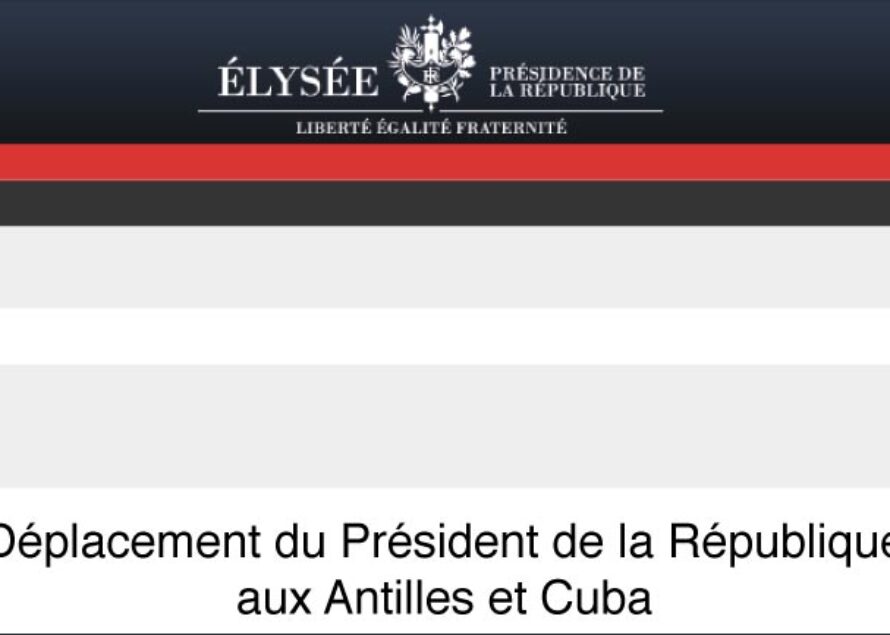 Déplacement du Président de la République François Hollande aux Antilles et Cuba