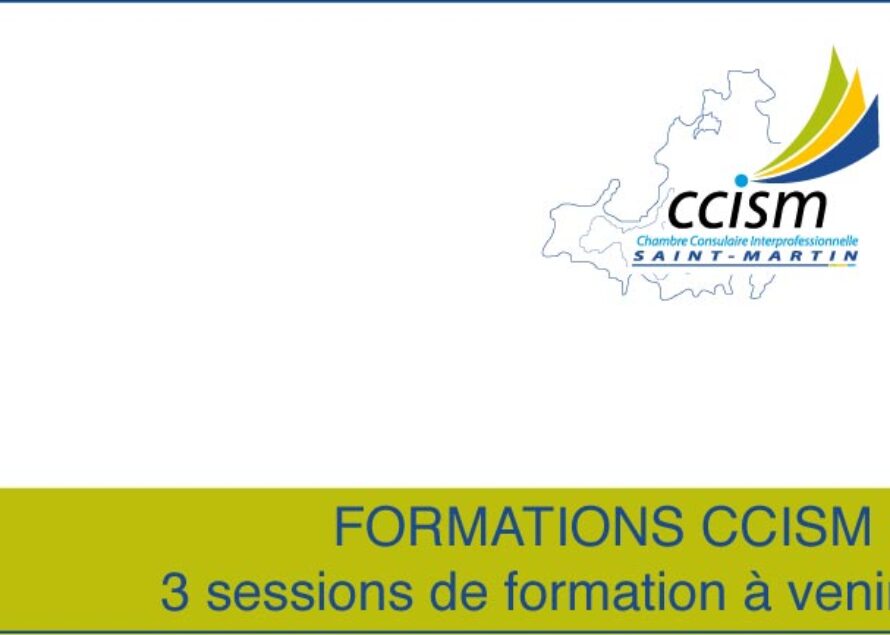 FORMATIONS CCISM : 3 sessions de formation à venir