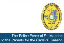 The Police Force of St. Maarten to the Parents for the Carnival Season