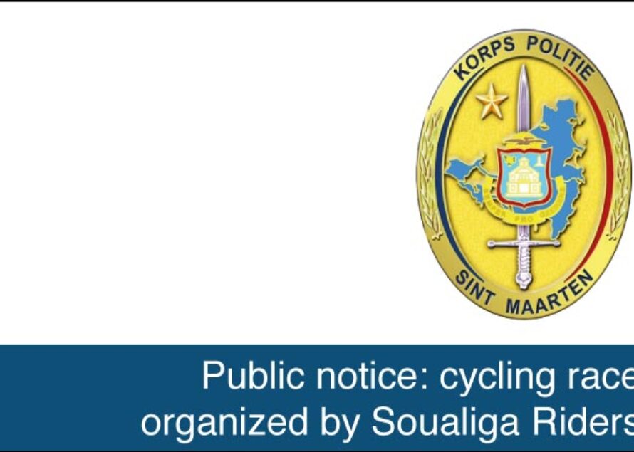 ST. Maarten – Public notice: cycling race organized by Soualiga Riders